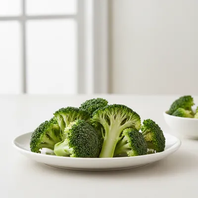 Fresh broccoli florets
