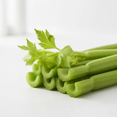 Fresh celery stalks