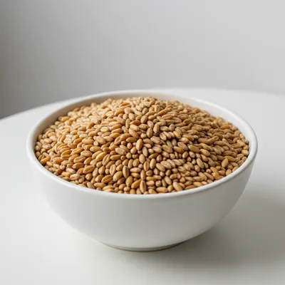Bowl of uncooked wheat berries